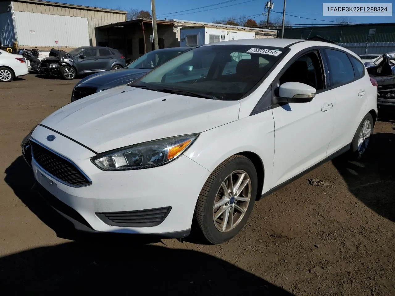 2015 Ford Focus Se VIN: 1FADP3K22FL288324 Lot: 78070514