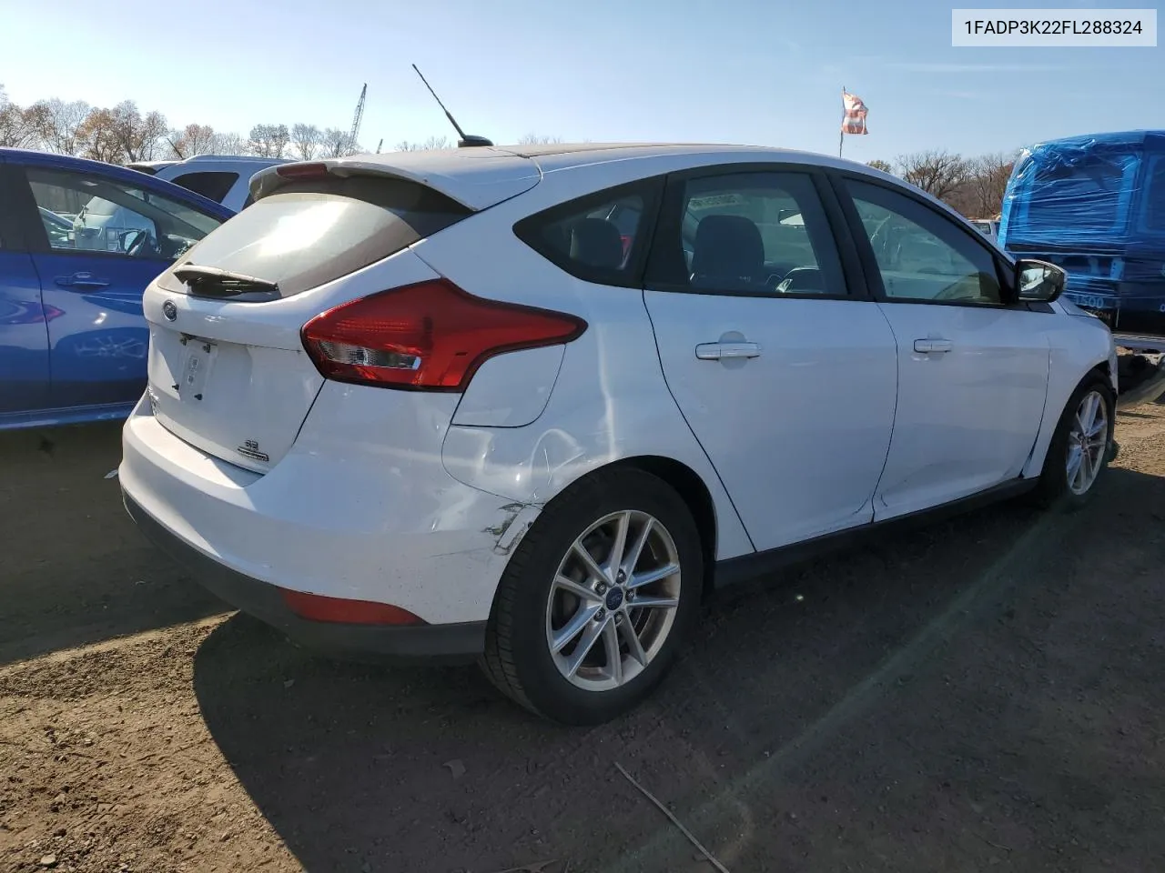 2015 Ford Focus Se VIN: 1FADP3K22FL288324 Lot: 78070514