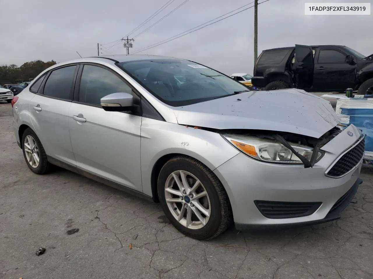 2015 Ford Focus Se VIN: 1FADP3F2XFL343919 Lot: 78357774