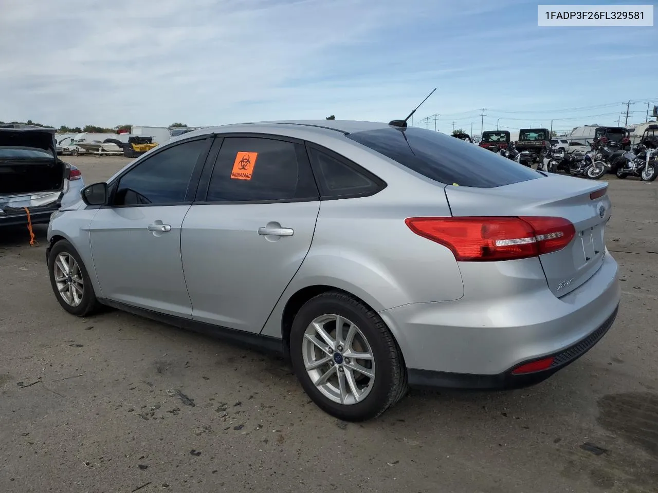 2015 Ford Focus Se VIN: 1FADP3F26FL329581 Lot: 78365324