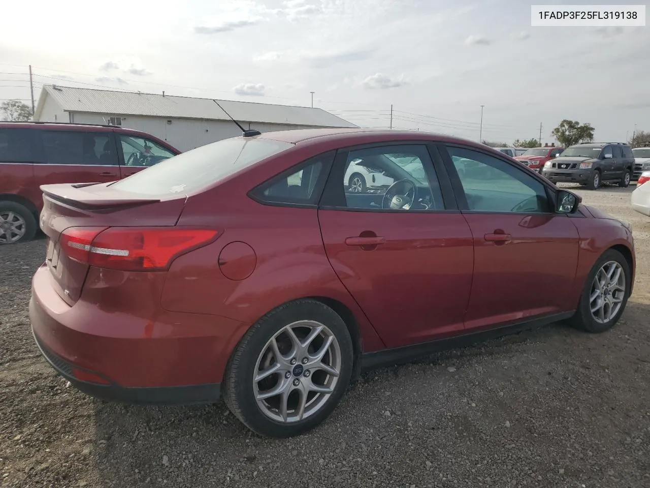 2015 Ford Focus Se VIN: 1FADP3F25FL319138 Lot: 78544254