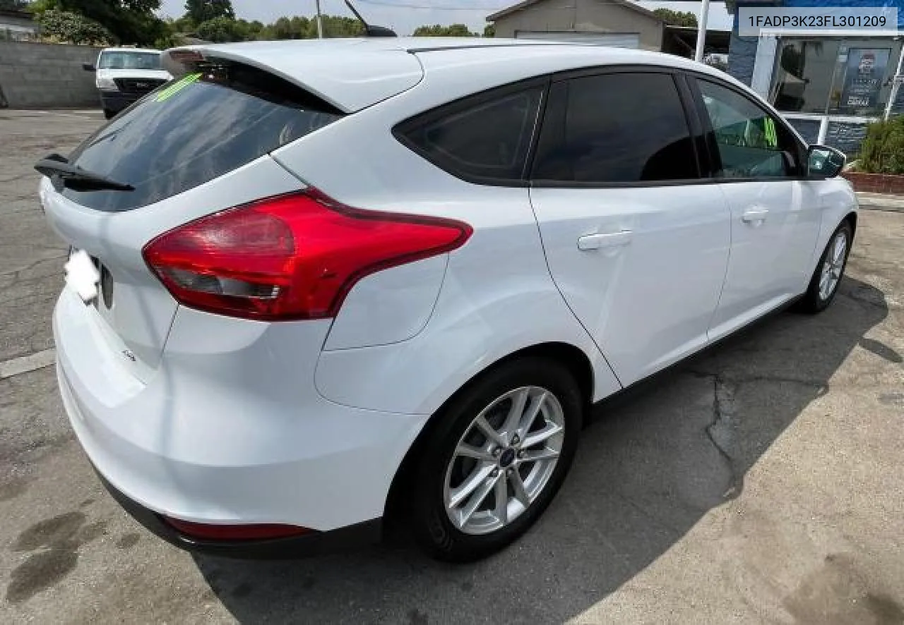 2015 Ford Focus Se VIN: 1FADP3K23FL301209 Lot: 78545524