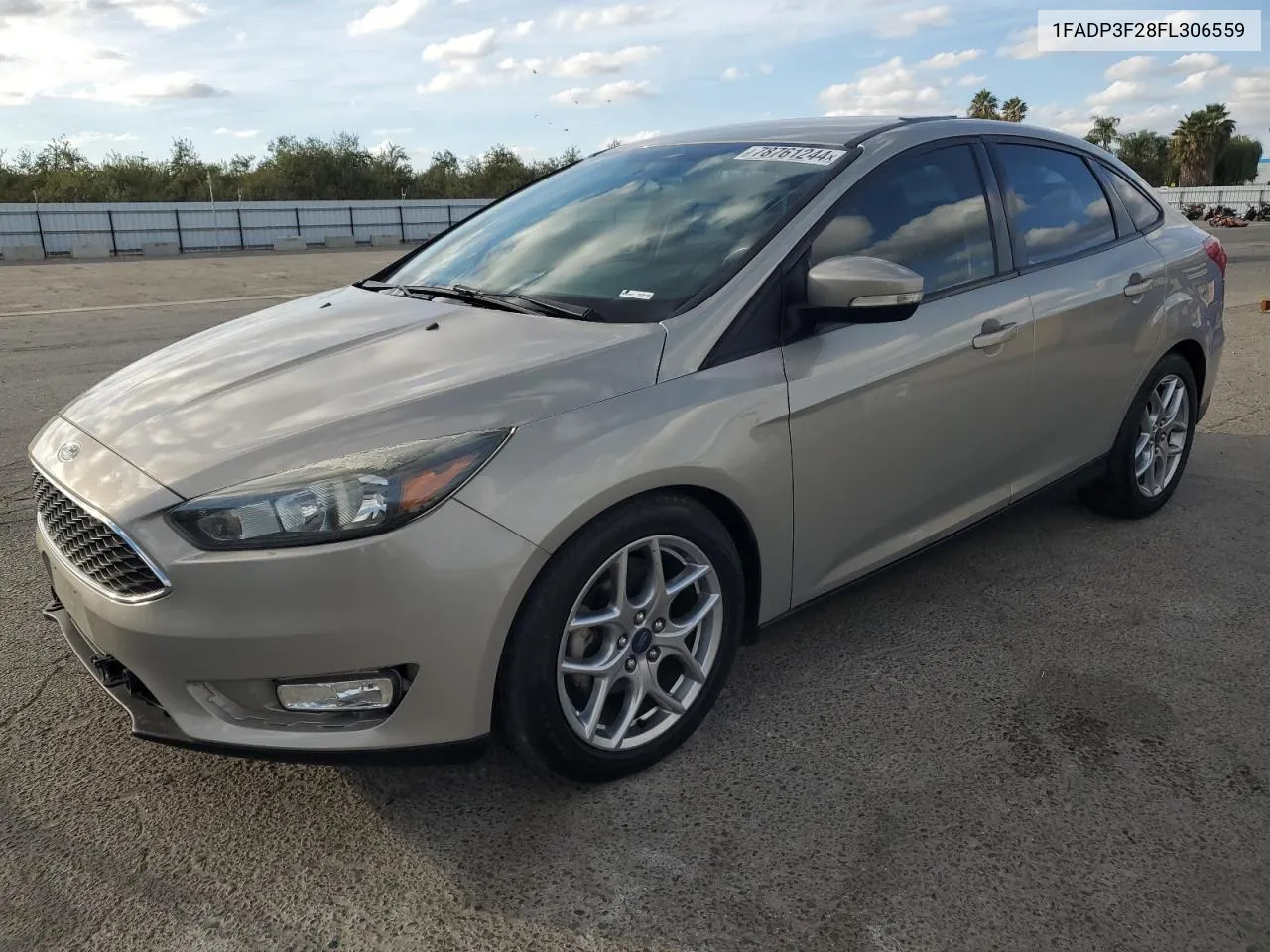 2015 Ford Focus Se VIN: 1FADP3F28FL306559 Lot: 78761244