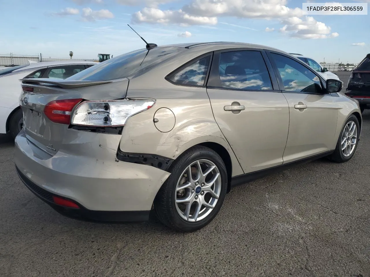 2015 Ford Focus Se VIN: 1FADP3F28FL306559 Lot: 78761244