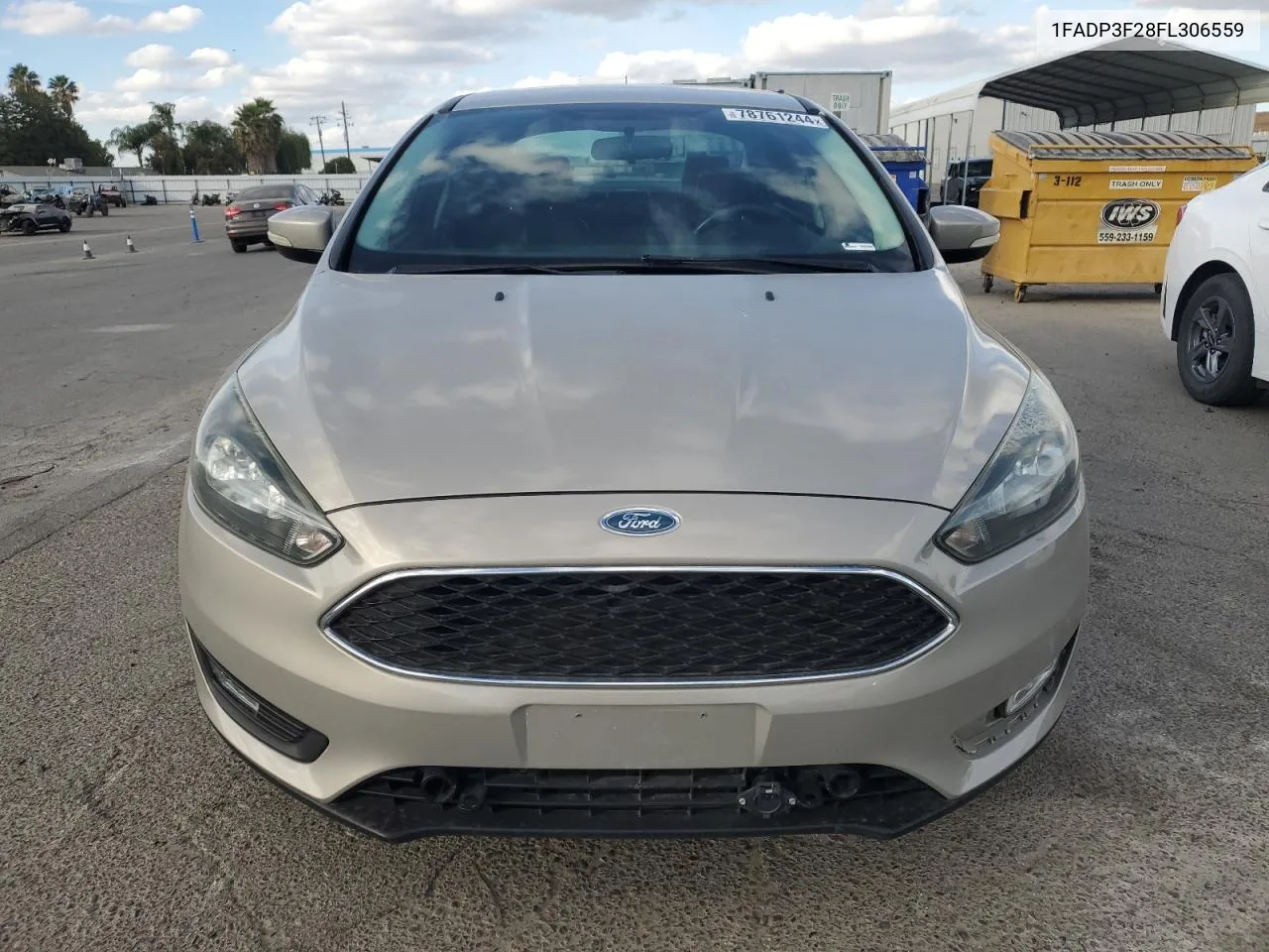 2015 Ford Focus Se VIN: 1FADP3F28FL306559 Lot: 78761244