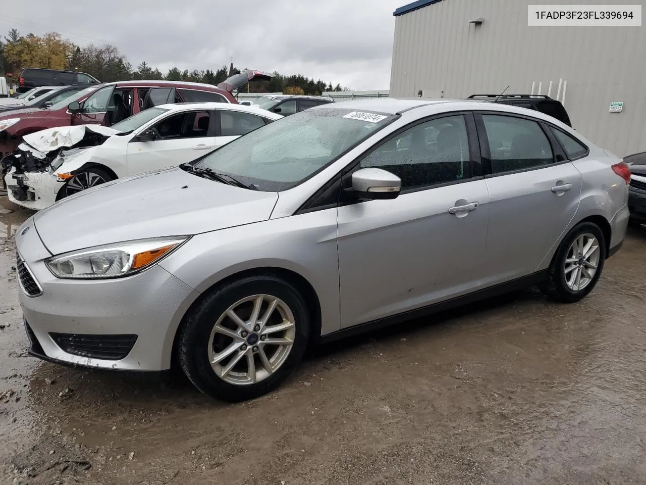 2015 Ford Focus Se VIN: 1FADP3F23FL339694 Lot: 78861074