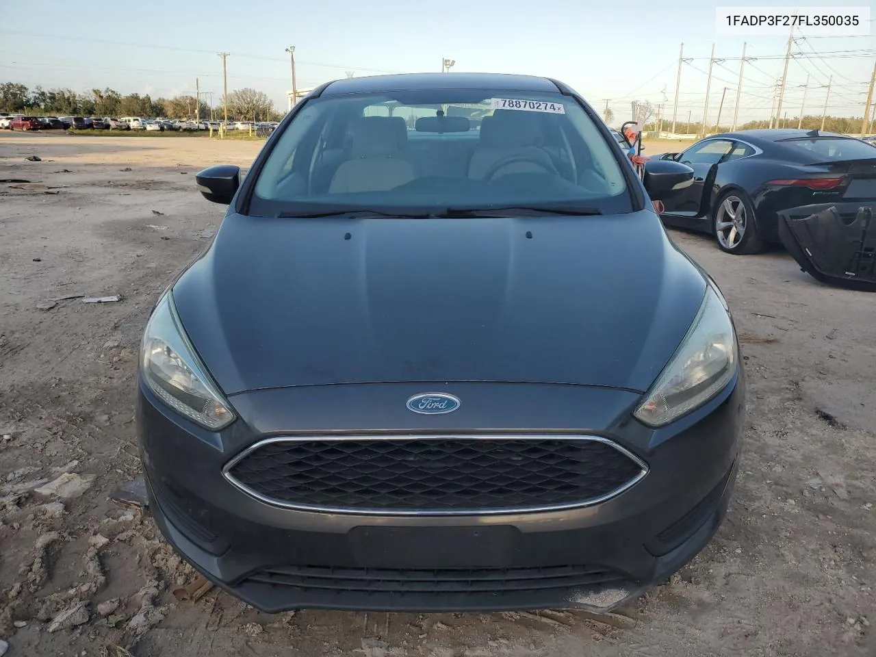 2015 Ford Focus Se VIN: 1FADP3F27FL350035 Lot: 78870274