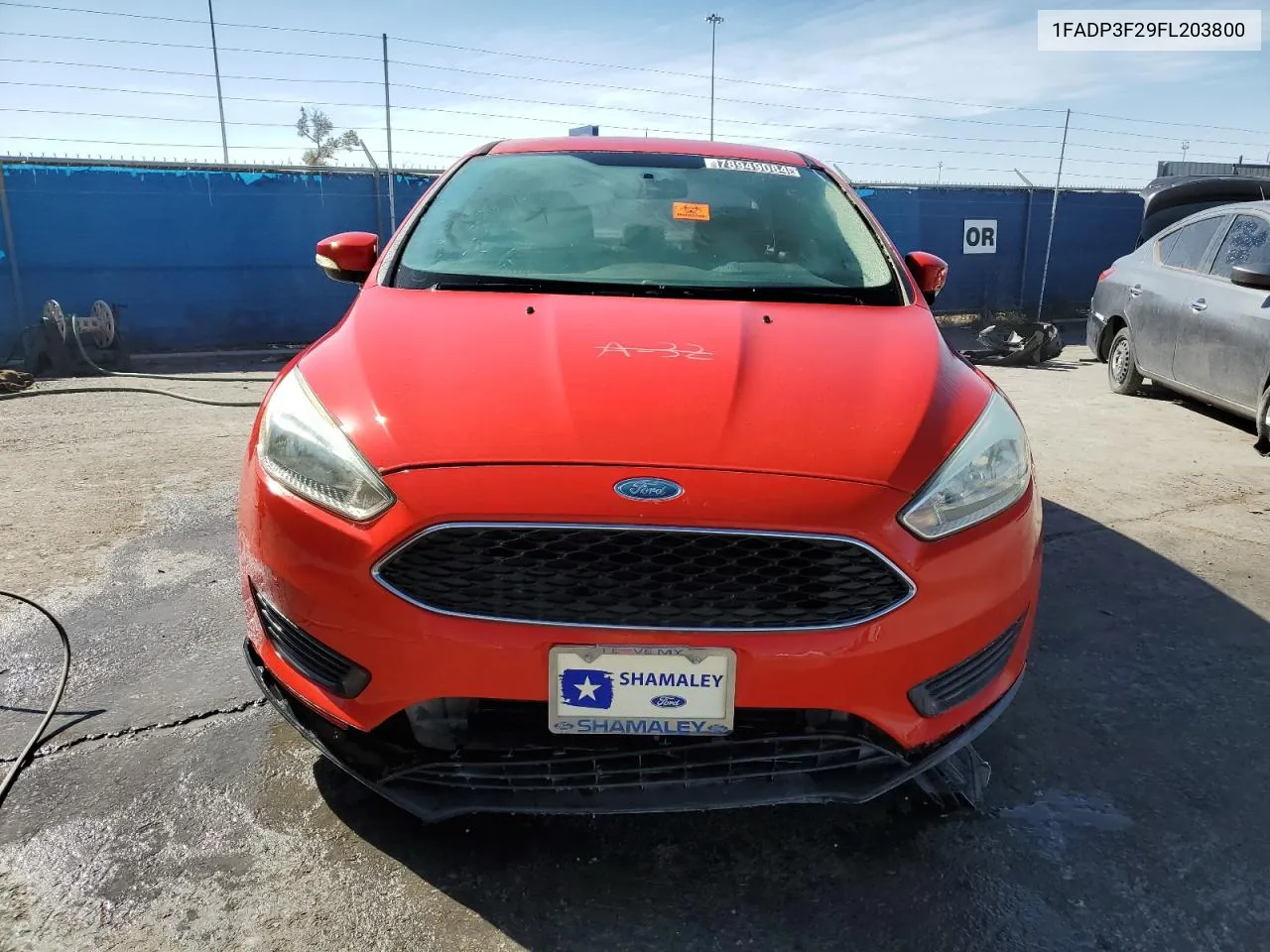 2015 Ford Focus Se VIN: 1FADP3F29FL203800 Lot: 78949084