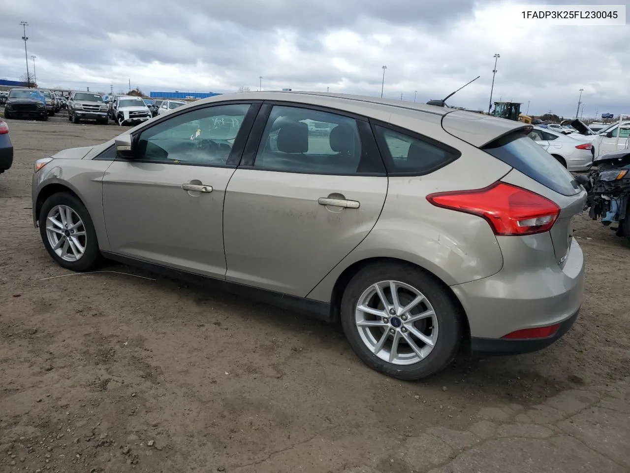 2015 Ford Focus Se VIN: 1FADP3K25FL230045 Lot: 79022324