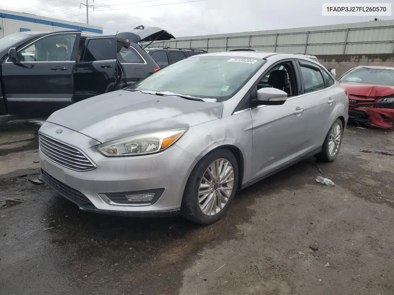 2015 Ford Focus Titanium VIN: 1FADP3J27FL260570 Lot: 79138204