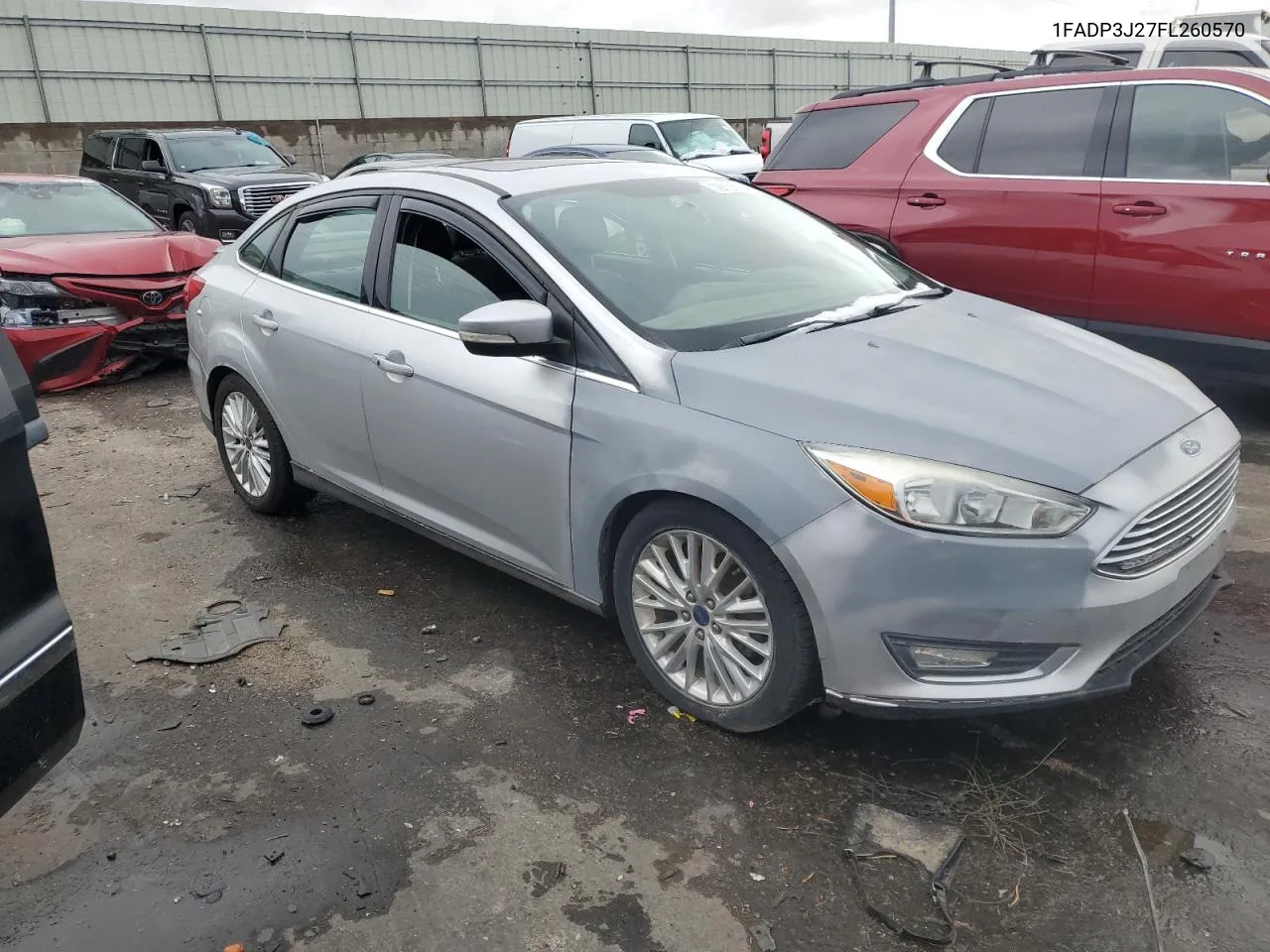 2015 Ford Focus Titanium VIN: 1FADP3J27FL260570 Lot: 79138204