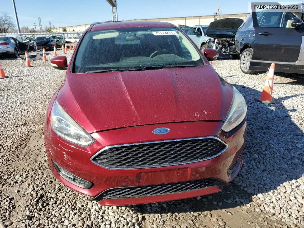 2015 Ford Focus Se VIN: 1FADP3F2XFL349655 Lot: 79173274