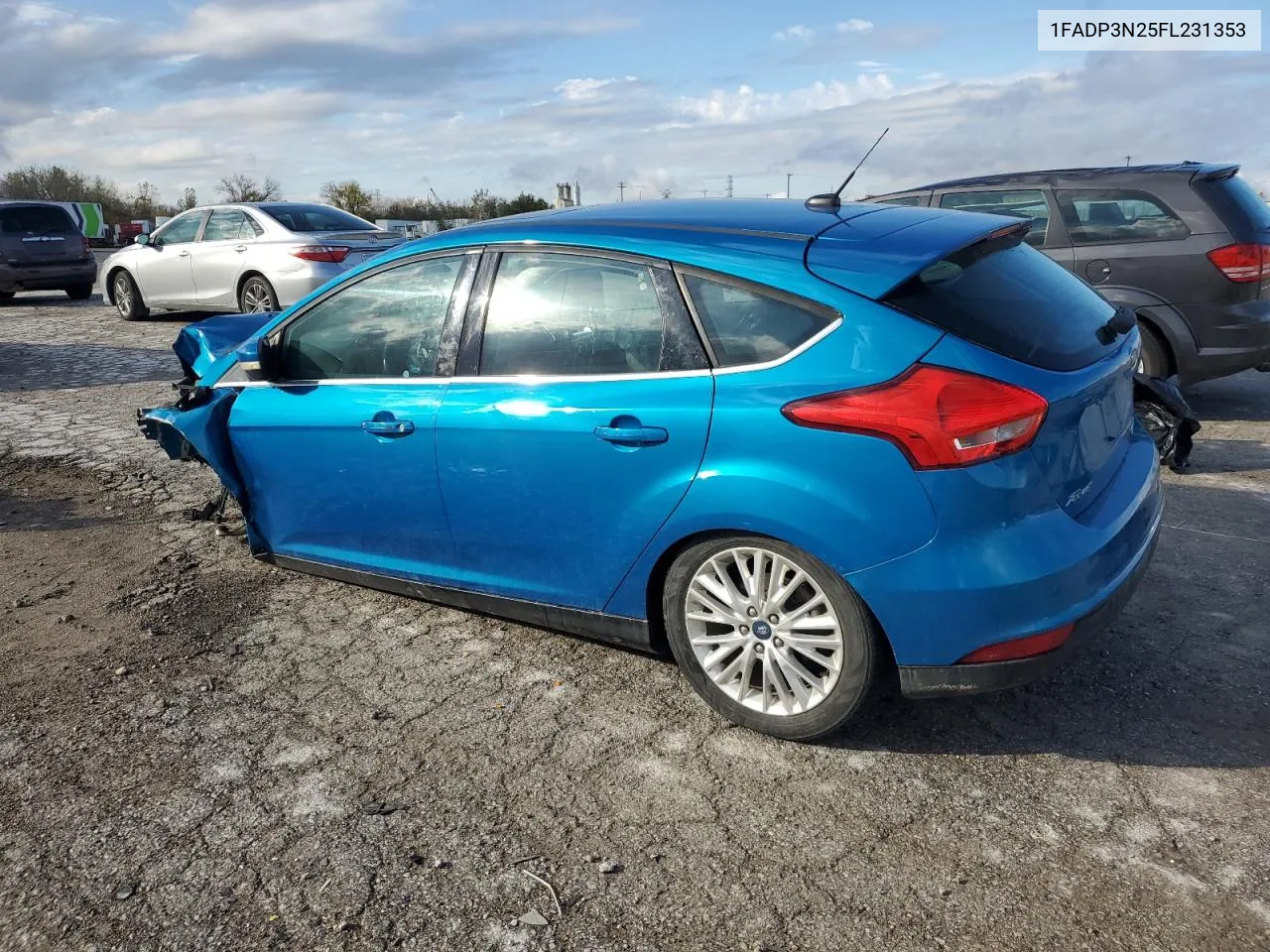 2015 Ford Focus Titanium VIN: 1FADP3N25FL231353 Lot: 79197734