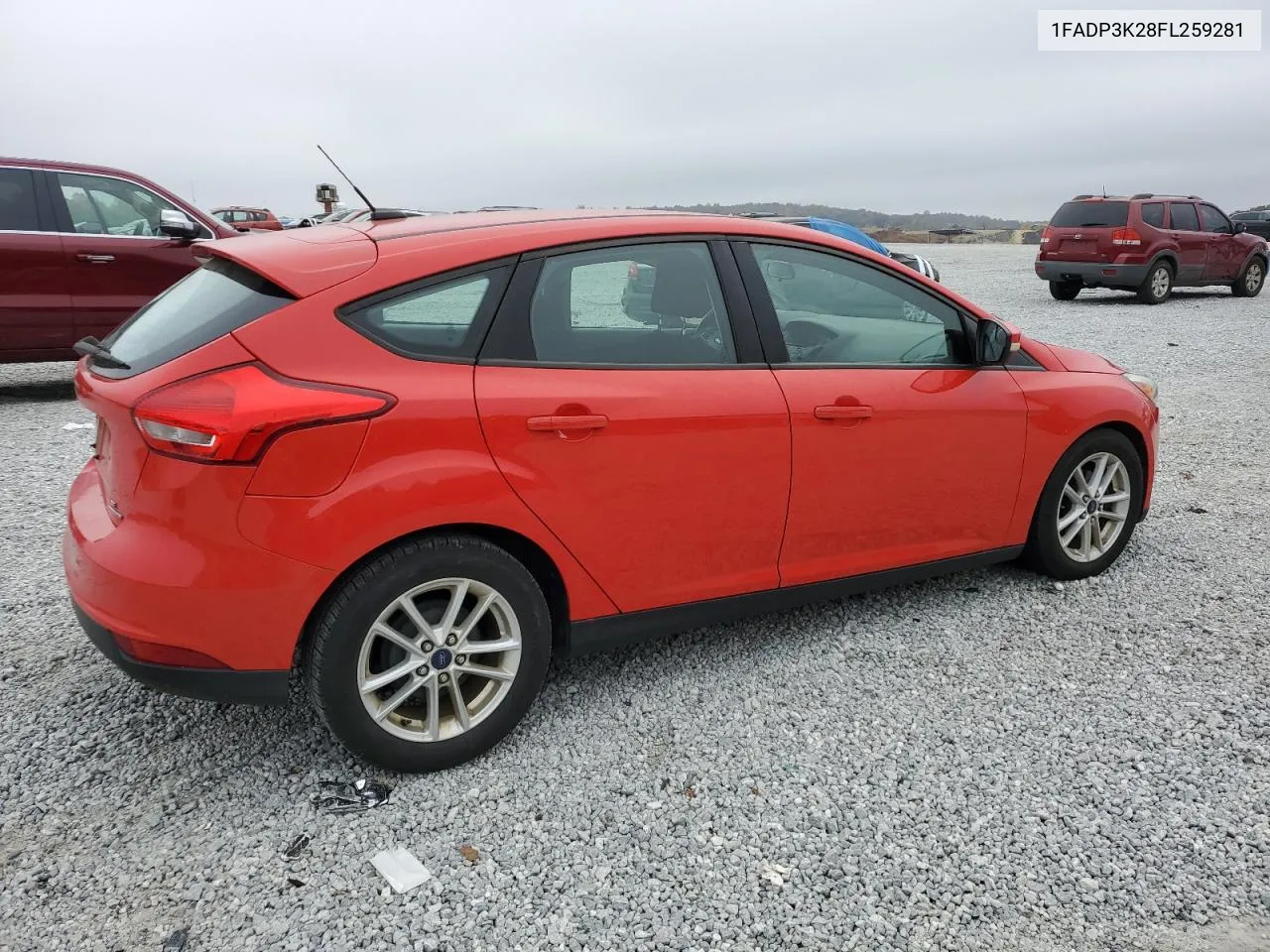 2015 Ford Focus Se VIN: 1FADP3K28FL259281 Lot: 79492164