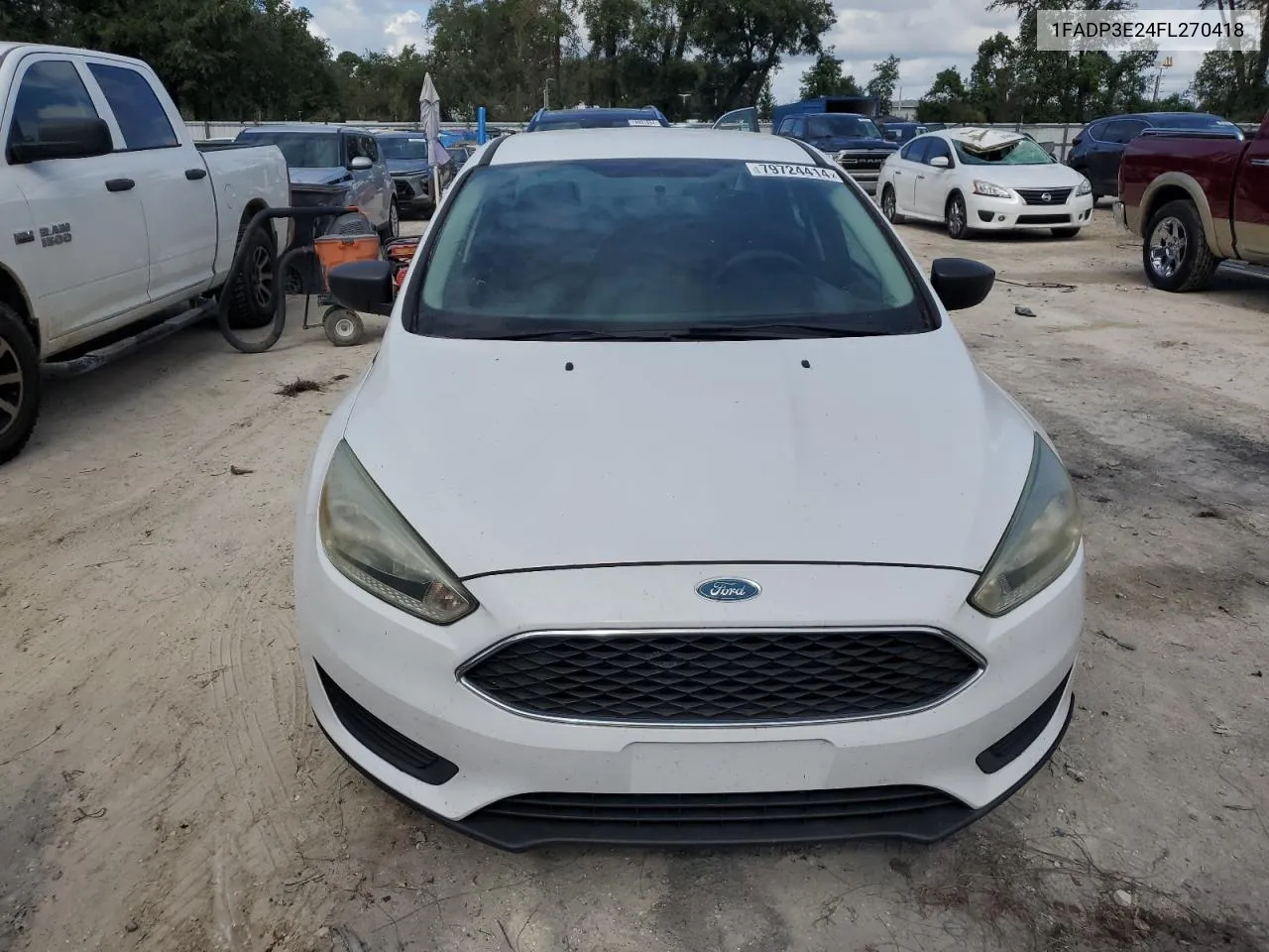 2015 Ford Focus S VIN: 1FADP3E24FL270418 Lot: 79724414