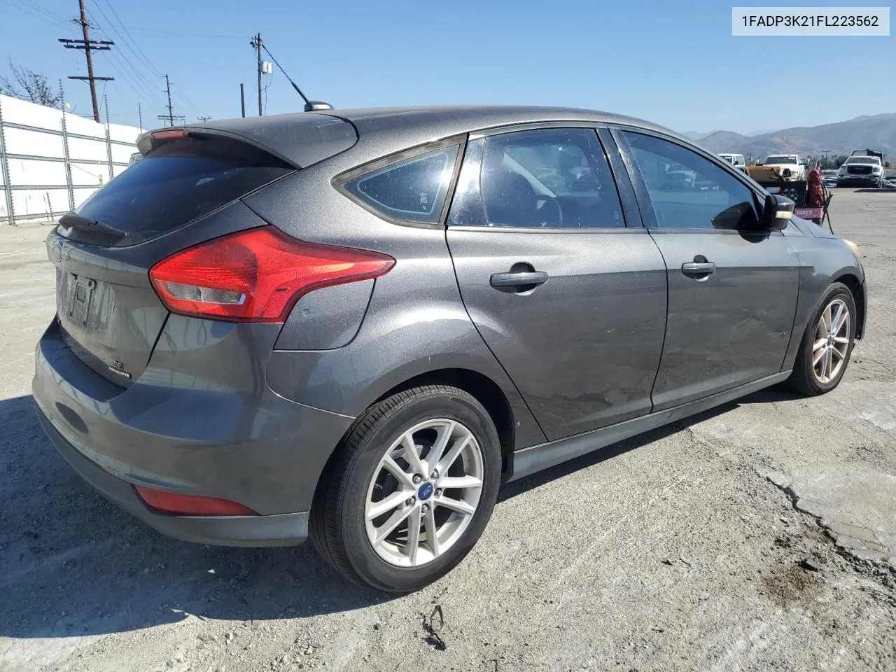 2015 Ford Focus Se VIN: 1FADP3K21FL223562 Lot: 79941464