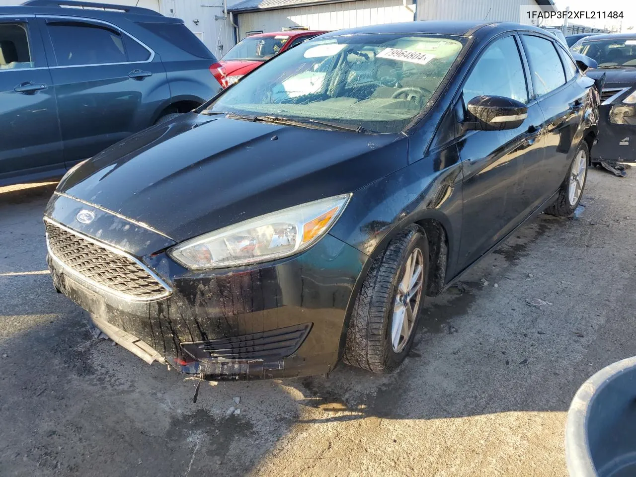 2015 Ford Focus Se VIN: 1FADP3F2XFL211484 Lot: 79964804