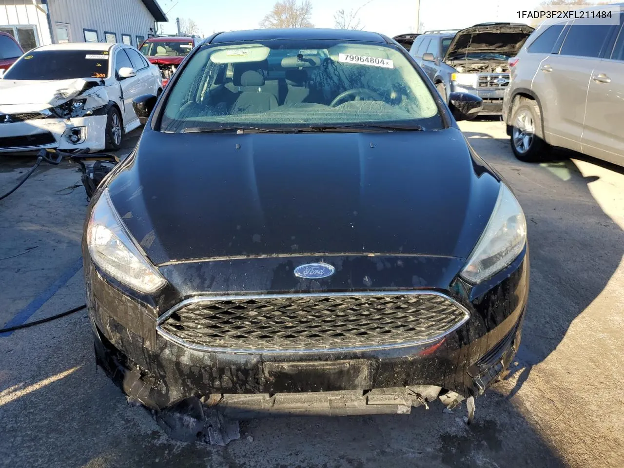 2015 Ford Focus Se VIN: 1FADP3F2XFL211484 Lot: 79964804