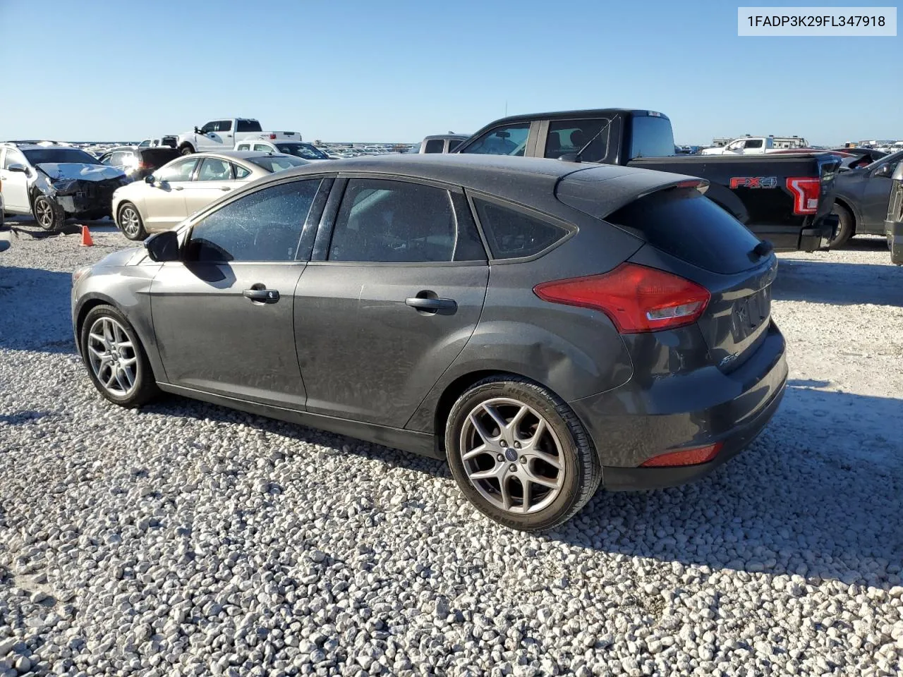 2015 Ford Focus Se VIN: 1FADP3K29FL347918 Lot: 80651454