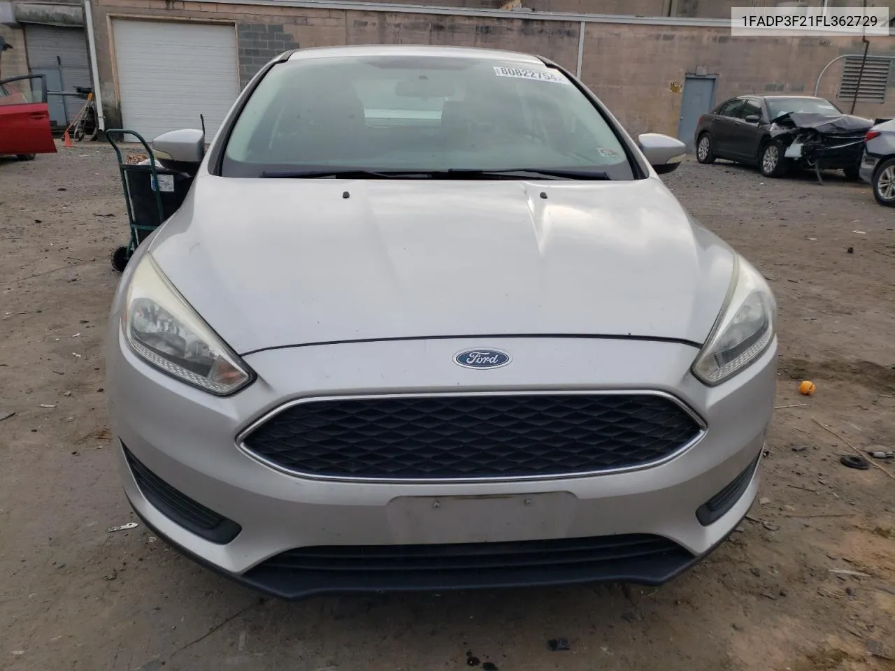 2015 Ford Focus Se VIN: 1FADP3F21FL362729 Lot: 80822754