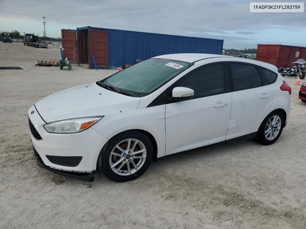 2015 Ford Focus Se VIN: 1FADP3K21FL283759 Lot: 81118484