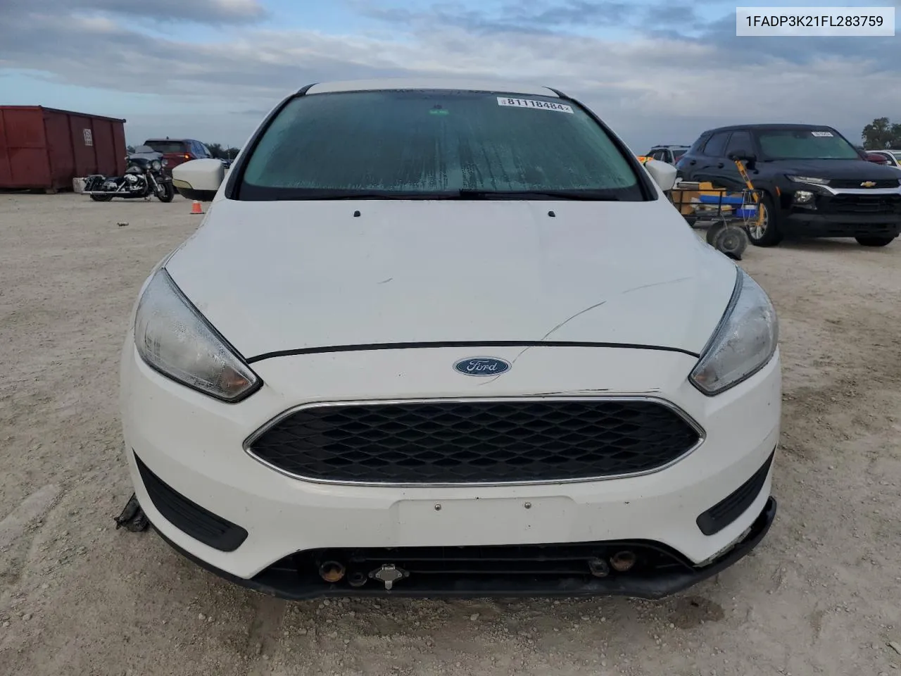 2015 Ford Focus Se VIN: 1FADP3K21FL283759 Lot: 81118484