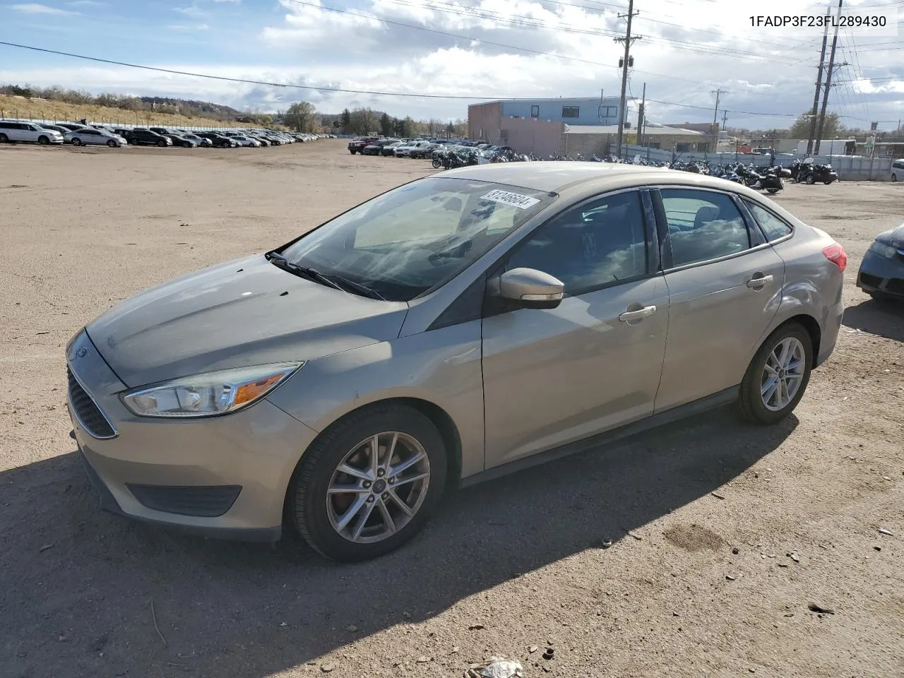 2015 Ford Focus Se VIN: 1FADP3F23FL289430 Lot: 81246604