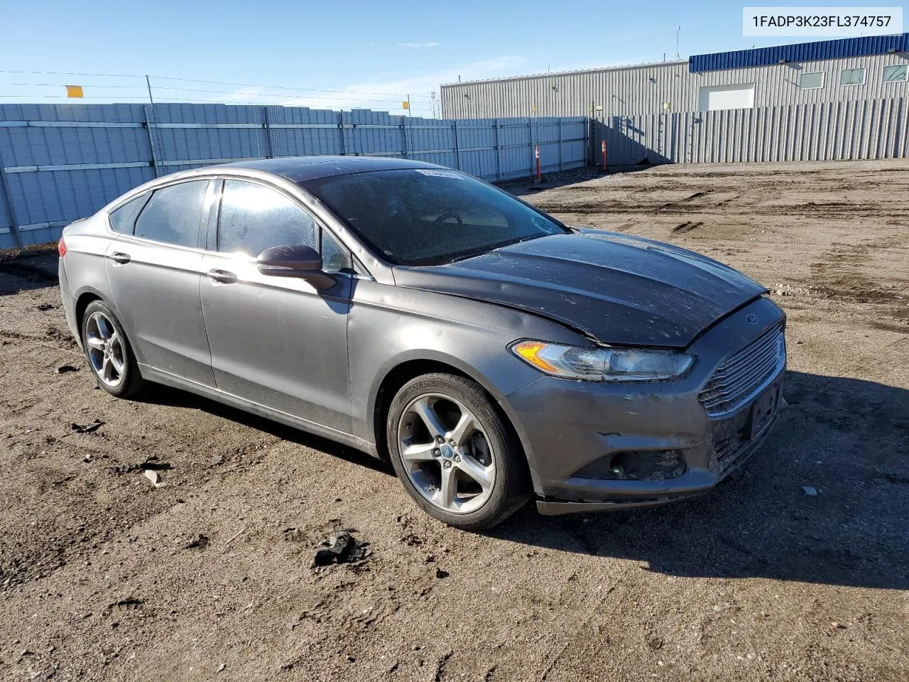 2015 Ford Focus Se VIN: 1FADP3K23FL374757 Lot: 81304574