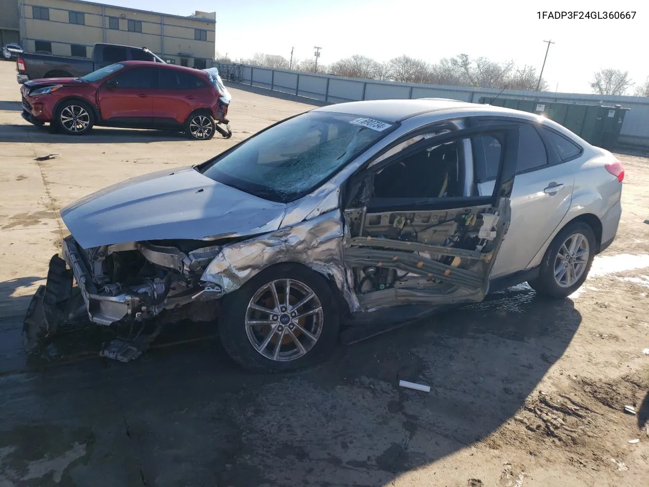 2016 Ford Focus Se VIN: 1FADP3F24GL360667 Lot: 41690734