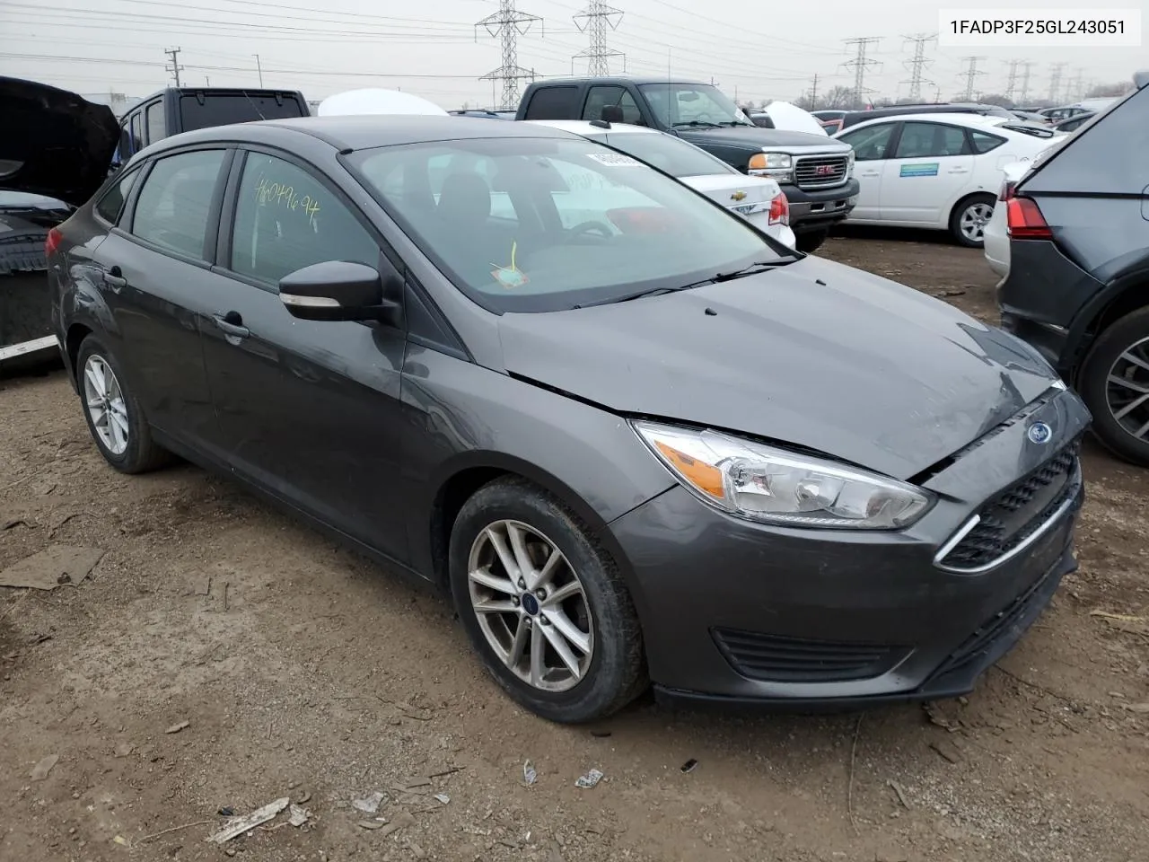 2016 Ford Focus Se VIN: 1FADP3F25GL243051 Lot: 46049694