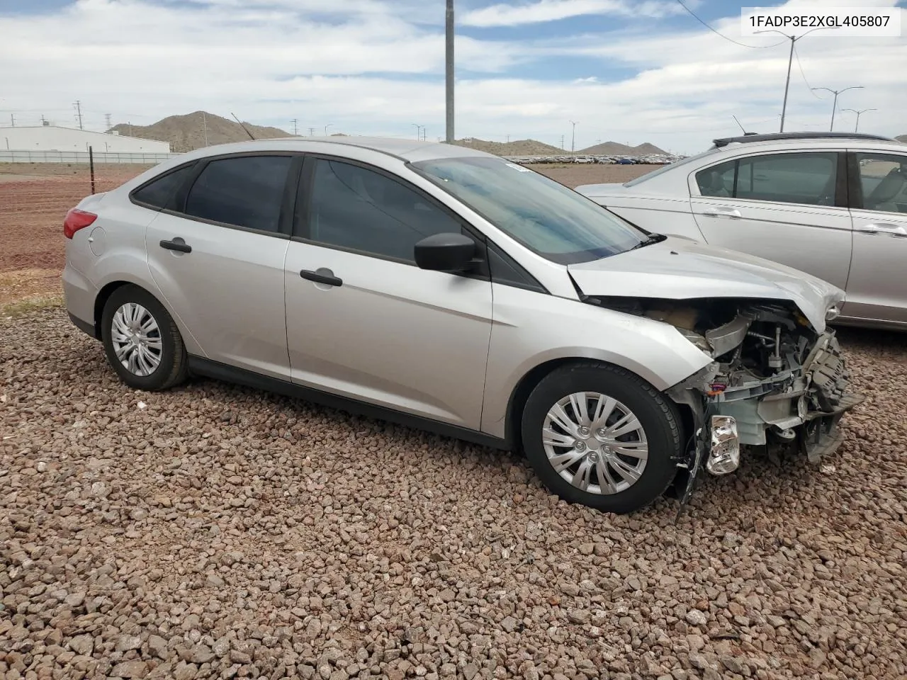 1FADP3E2XGL405807 2016 Ford Focus S