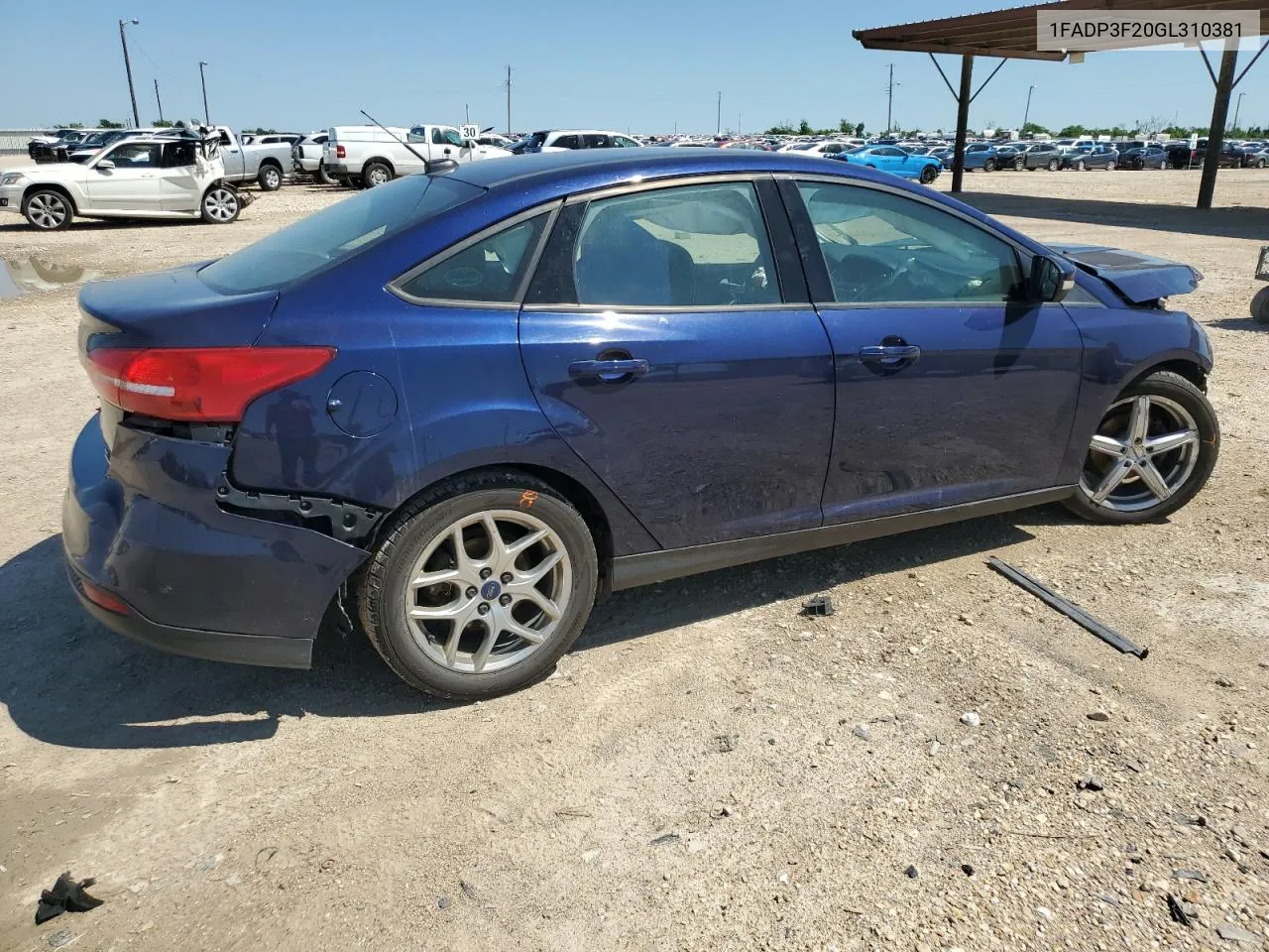 2016 Ford Focus Se VIN: 1FADP3F20GL310381 Lot: 51556654