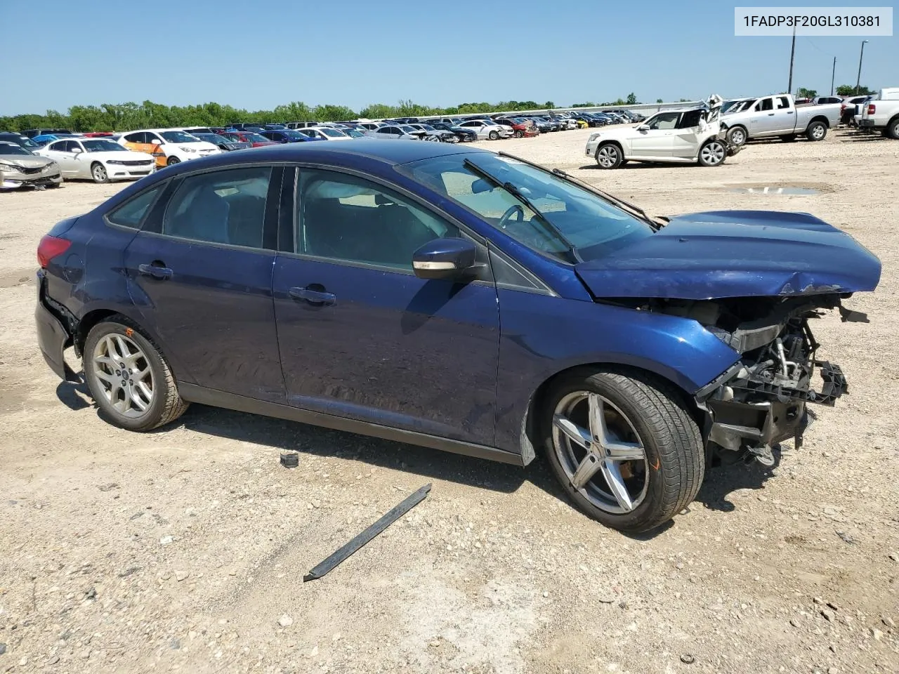 2016 Ford Focus Se VIN: 1FADP3F20GL310381 Lot: 51556654