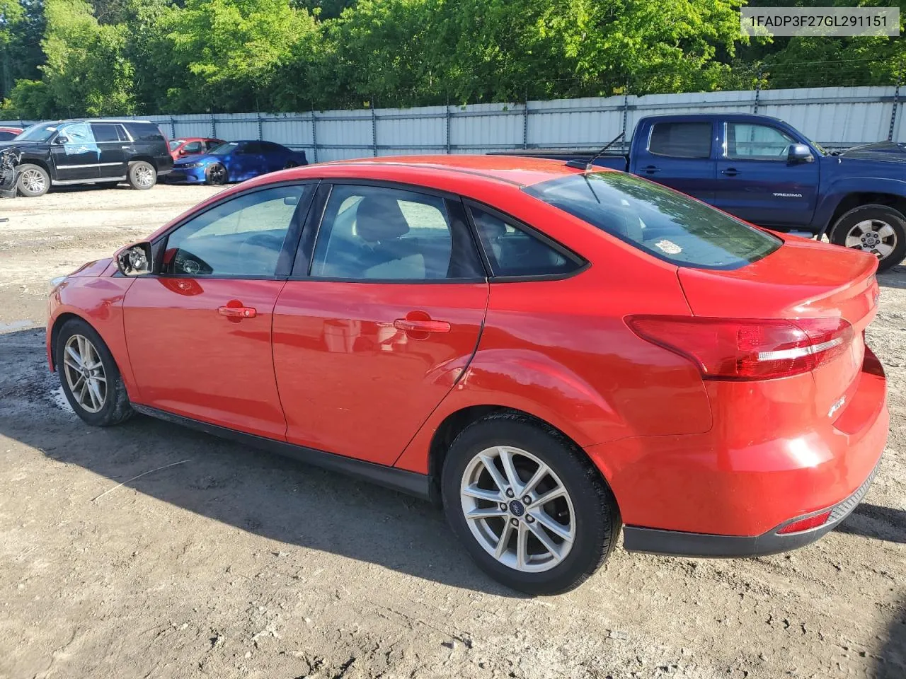 2016 Ford Focus Se VIN: 1FADP3F27GL291151 Lot: 55312044