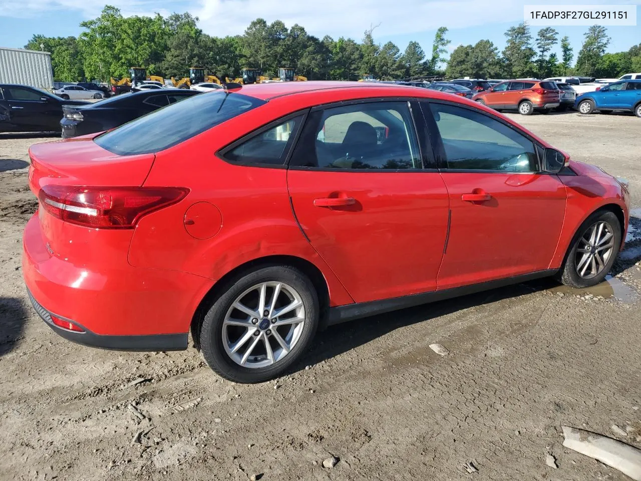 2016 Ford Focus Se VIN: 1FADP3F27GL291151 Lot: 55312044