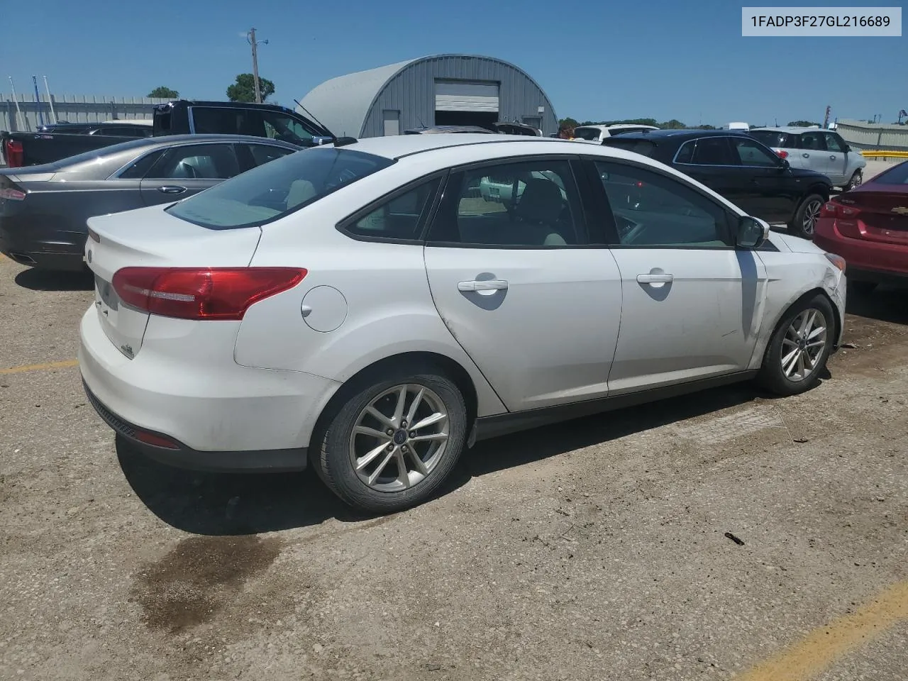 2016 Ford Focus Se VIN: 1FADP3F27GL216689 Lot: 56661324