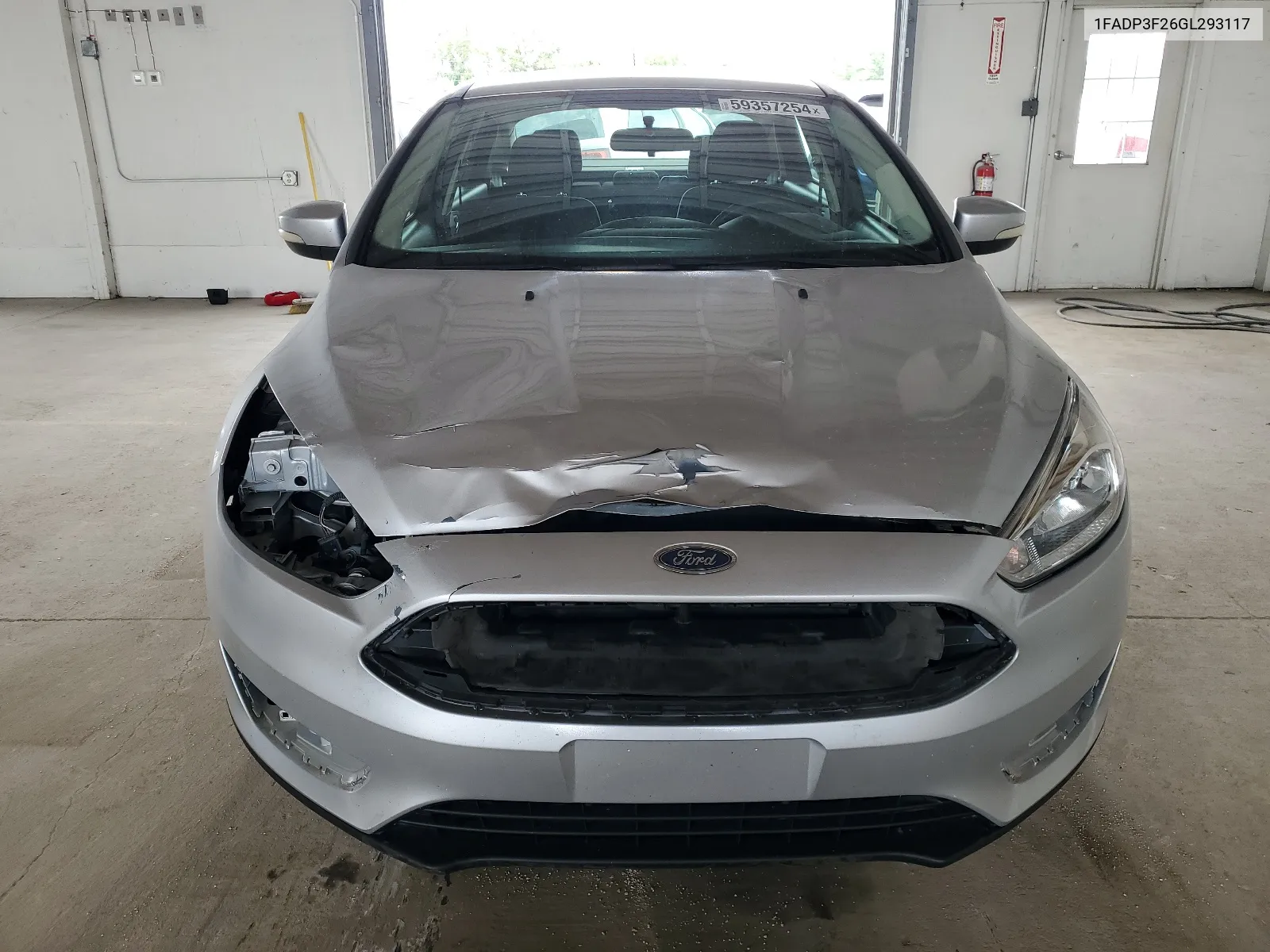 2016 Ford Focus Se VIN: 1FADP3F26GL293117 Lot: 59357254