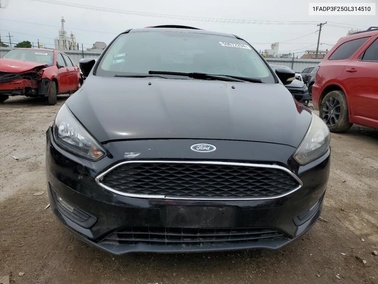 2016 Ford Focus Se VIN: 1FADP3F25GL314510 Lot: 59672294