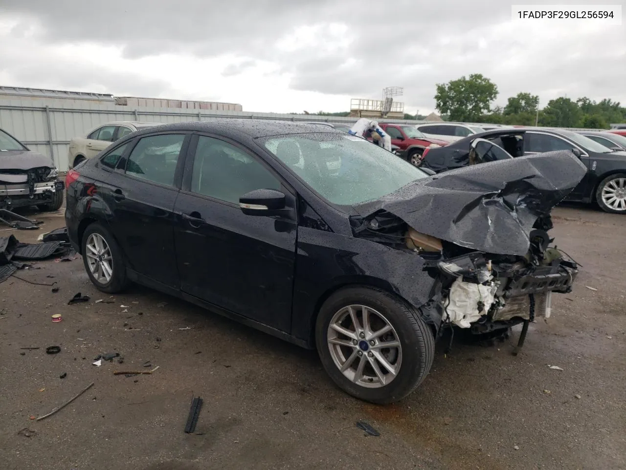 2016 Ford Focus Se VIN: 1FADP3F29GL256594 Lot: 59679734