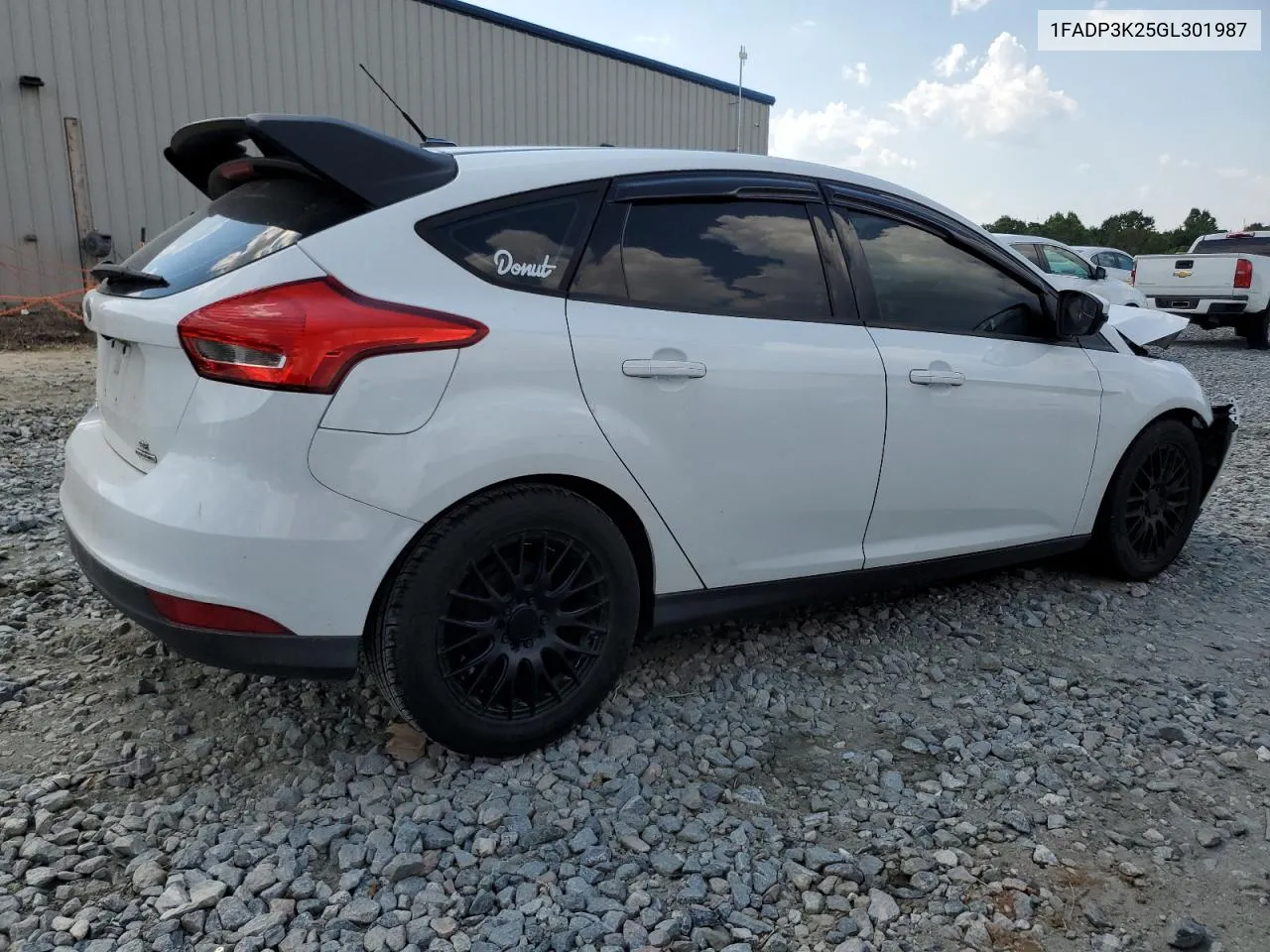 2016 Ford Focus Se VIN: 1FADP3K25GL301987 Lot: 60039224