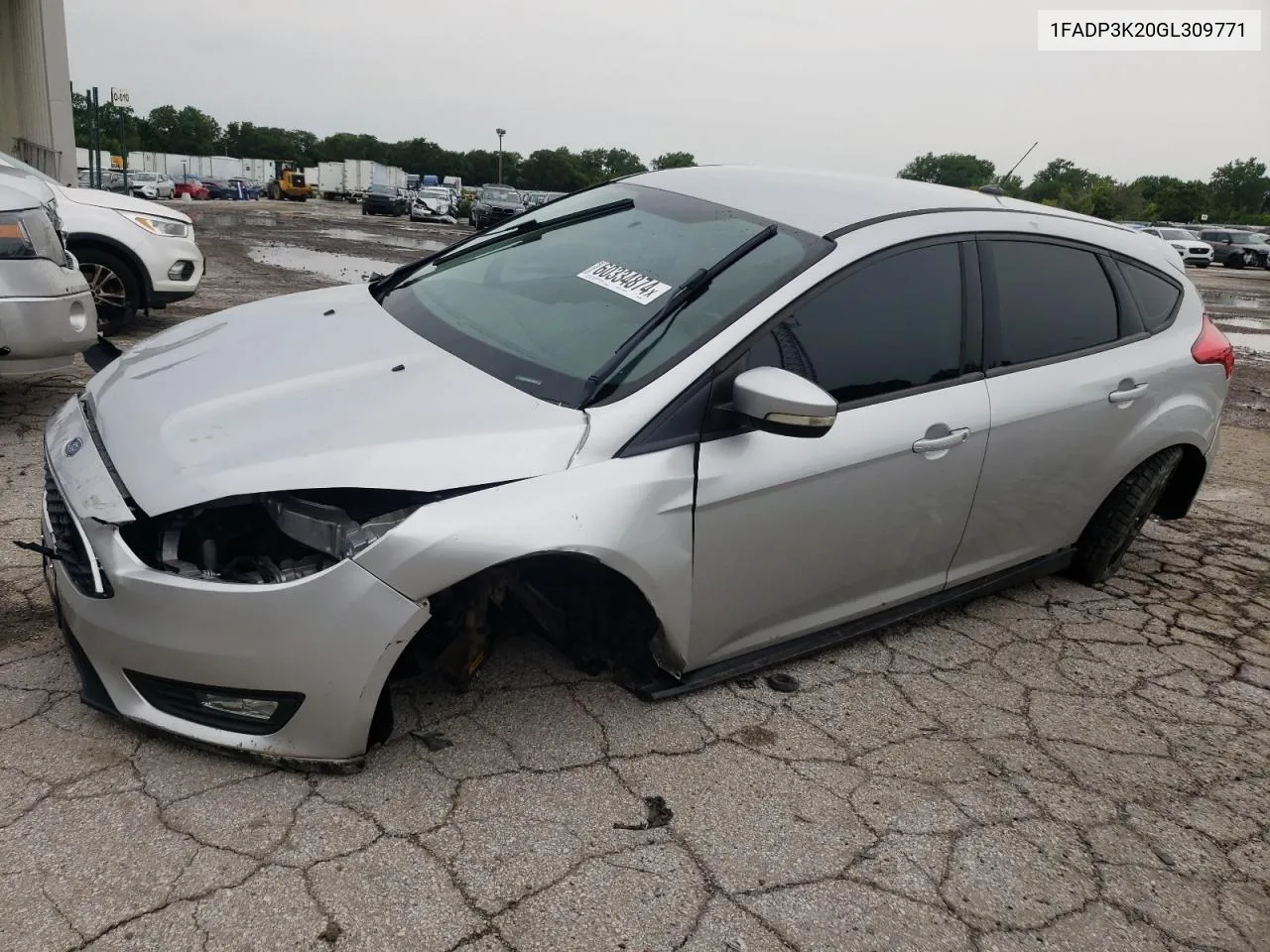 2016 Ford Focus Se VIN: 1FADP3K20GL309771 Lot: 60334874