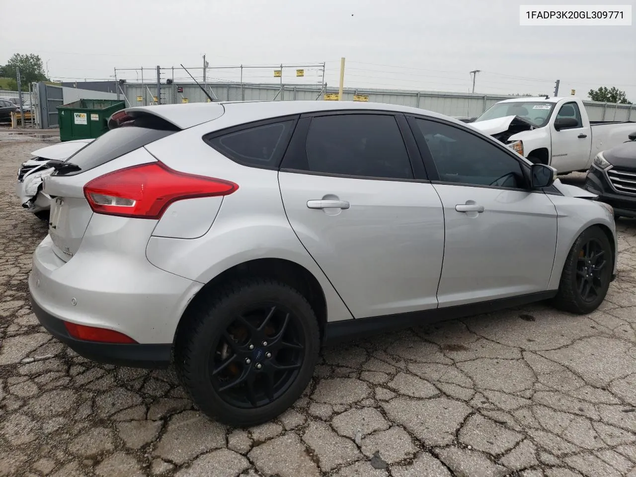 2016 Ford Focus Se VIN: 1FADP3K20GL309771 Lot: 60334874