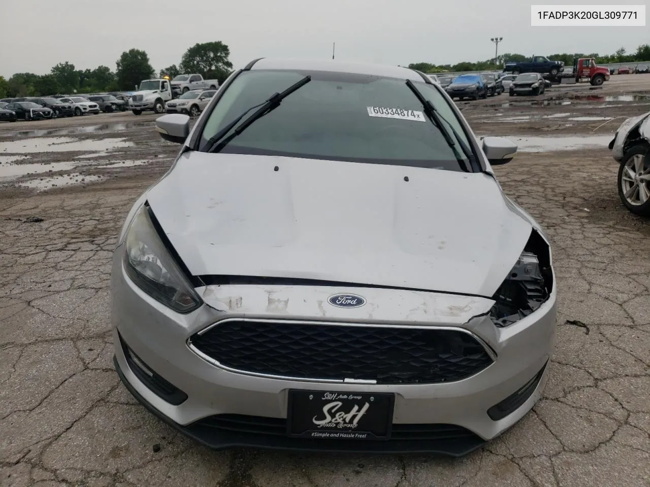 2016 Ford Focus Se VIN: 1FADP3K20GL309771 Lot: 60334874