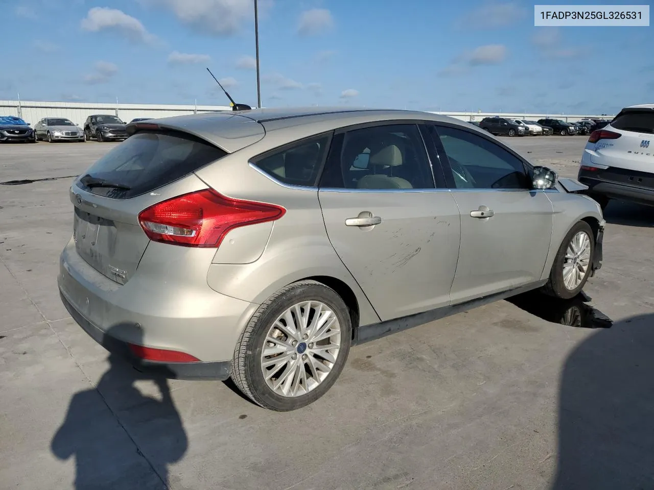 2016 Ford Focus Titanium VIN: 1FADP3N25GL326531 Lot: 60733384