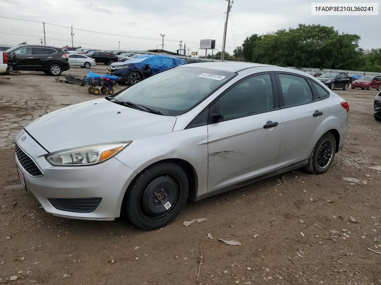 1FADP3E21GL360241 2016 Ford Focus S