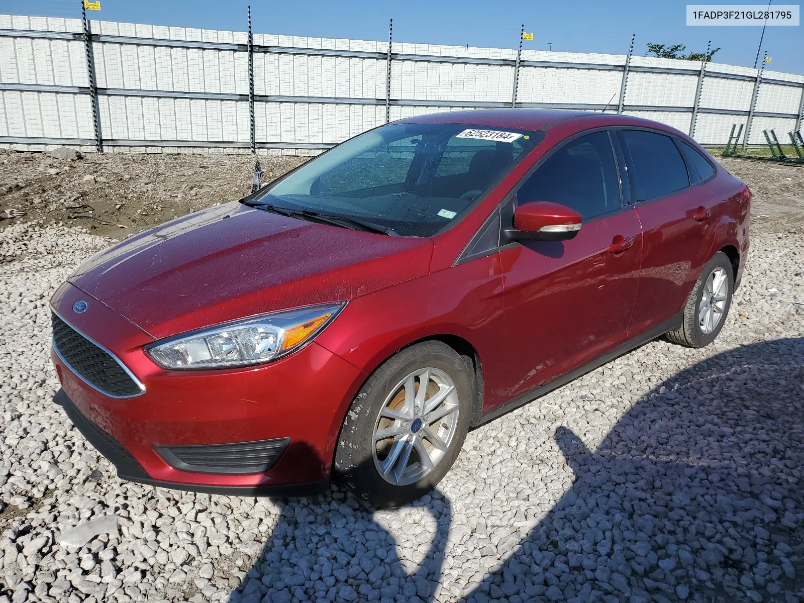 2016 Ford Focus Se VIN: 1FADP3F21GL281795 Lot: 62523184