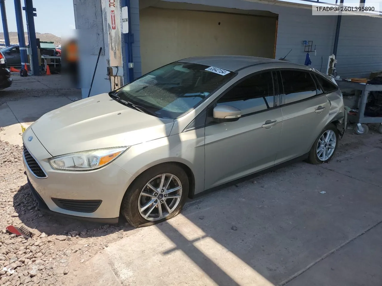 2016 Ford Focus Se VIN: 1FADP3F26GL395890 Lot: 63642154