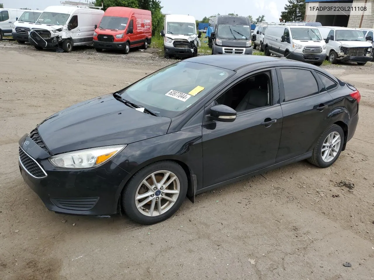 2016 Ford Focus Se VIN: 1FADP3F22GL211108 Lot: 63977044