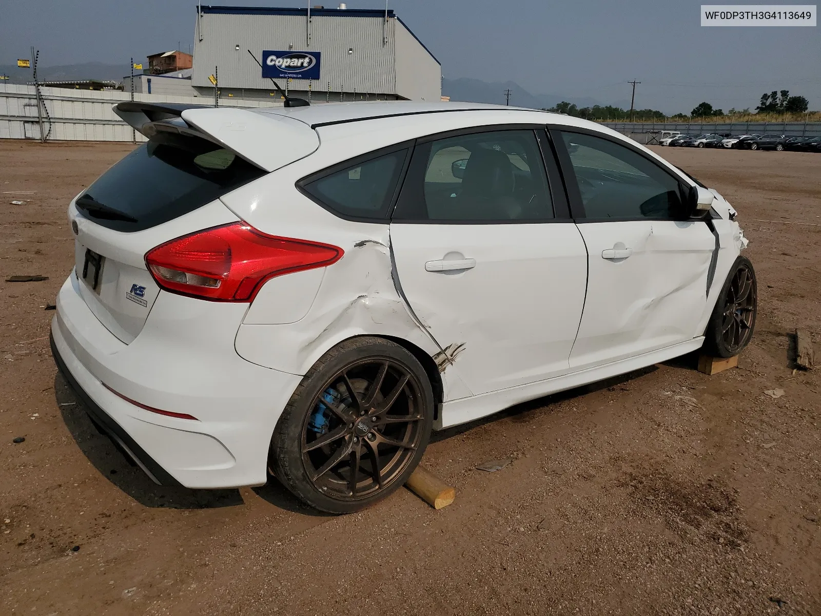 2016 Ford Focus Rs VIN: WF0DP3TH3G4113649 Lot: 64395024