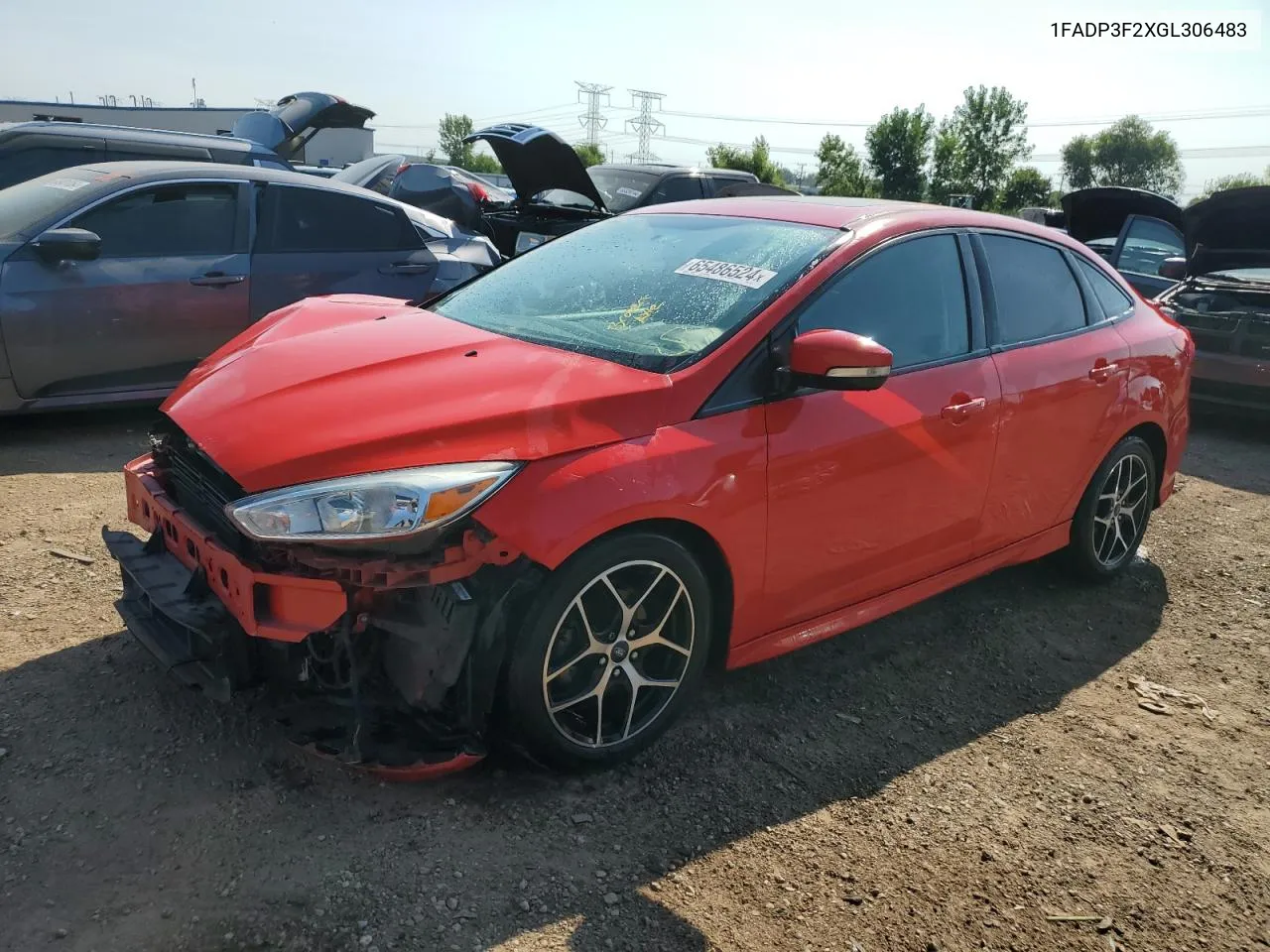 1FADP3F2XGL306483 2016 Ford Focus Se